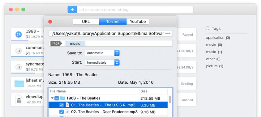 new torrent for mac